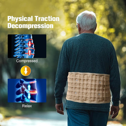 Lower Back Pain Relief | Electric Inflatable Decompression Back Belt