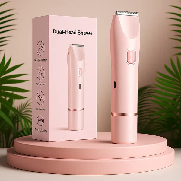 Dual-Head Precision Electric Shaver & Trimmer