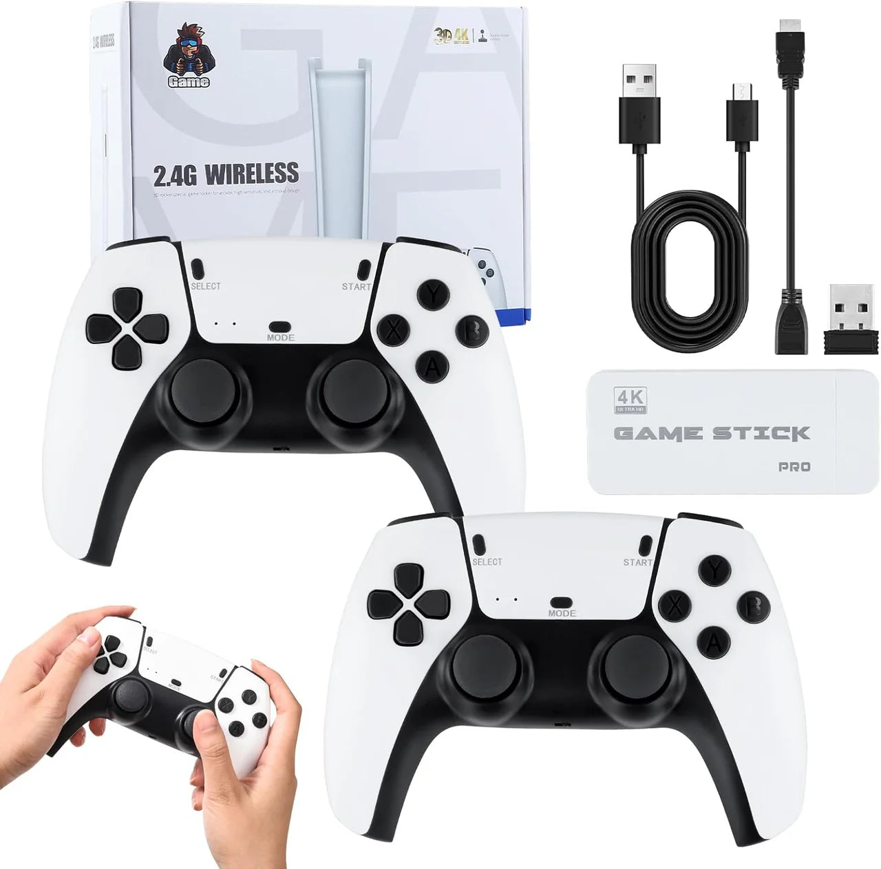 4K Ultra HD Wireless TV Game Stick Pro